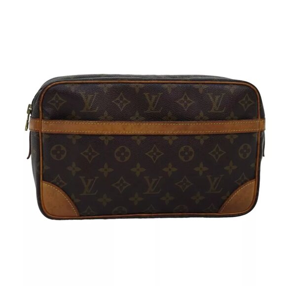 LOUIS VUITTON Monogram Compiegne 28 Clutch Bag M51845 LV Auth am6409 - Picture 1 of 11